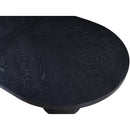  Color_Black -- Meridian Oval Belinda Dining Table with Pedestal Base IMAGE 13