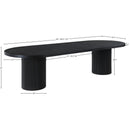 Meridian Belinda Black Oak Veneer Dining Table (3 Boxes) IMAGE 14