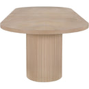 Meridian Belinda Natural Oak Veneer Dining Table (3 Boxes) IMAGE 10