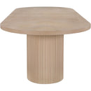  Color_Natural -- Belinda 90" / 106.5" / 123" Natural Oak Wood Dining Table IMAGE 10