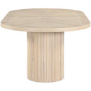  Color_Natural -- Belinda 90" / 106.5" / 123" Natural Oak Wood Dining Table IMAGE 12