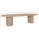  Color_Natural -- Belinda 90" / 106.5" / 123" Natural Oak Wood Dining Table IMAGE 14