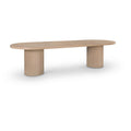 Color_Natural -- Belinda 90" / 106.5" / 123" Natural Oak Wood Dining Table IMAGE 1