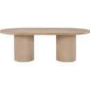 Color_Natural -- Belinda 90" / 106.5" / 123" Natural Oak Wood Dining Table IMAGE 5