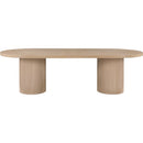  Color_Natural -- Belinda 90" / 106.5" / 123" Natural Oak Wood Dining Table IMAGE 6