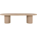  Color_Natural -- Belinda 90" / 106.5" / 123" Natural Oak Wood Dining Table IMAGE 7