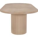  Color_Natural -- Belinda 90" / 106.5" / 123" Natural Oak Wood Dining Table IMAGE 9