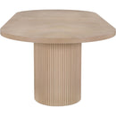 Meridian Belinda Natural Oak Veneer Dining Table (3 Boxes) IMAGE 9