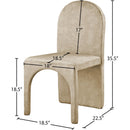  Color_Beige -- Meridian Summer Dining Chair IMAGE 6