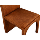  Color_Cognac -- Summer Cognac Velvet Upholstered Dining Side Chair IMAGE 5