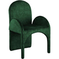  Color_Green -- Summer Green Velvet Upholstered Dining Arm Chair IMAGE 1