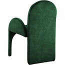  Color_Green -- Summer Green Velvet Upholstered Dining Arm Chair IMAGE 3