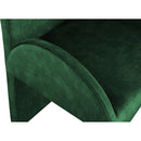  Color_Green -- Summer Green Velvet Upholstered Dining Arm Chair IMAGE 5