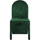  Color_Green -- Summer Green Velvet Upholstered Dining Side Chair IMAGE 4