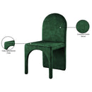  Color_Green -- Summer Green Velvet Upholstered Dining Side Chair IMAGE 7
