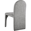  Color_Grey -- Summer Grey Velvet Upholstered Dining Side Chair IMAGE 3