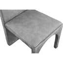  Color_Grey -- Summer Grey Velvet Upholstered Dining Side Chair IMAGE 5