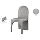  Color_Grey -- Summer Grey Velvet Upholstered Dining Side Chair IMAGE 7