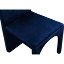  Color_Navy -- Summer Navy Velvet Upholstered Dining Side Chair IMAGE 5