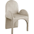  Color_Stone -- Summer Stone Velvet Upholstered Dining Arm Chair IMAGE 1