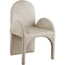  Color_Stone -- Summer Stone Velvet Upholstered Dining Arm Chair IMAGE 1