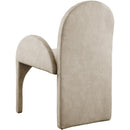  Color_Stone -- Summer Stone Velvet Upholstered Dining Arm Chair IMAGE 3