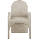  Color_Stone -- Summer Stone Velvet Upholstered Dining Arm Chair IMAGE 4