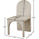  Color_Stone -- Summer Stone Velvet Upholstered Dining Side Chair IMAGE 6
