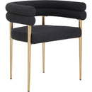  Color_Black/ Gold -- Meridian Brielle Dining Chair IMAGE 1