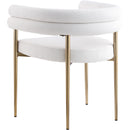  Color_Cream/ Gold -- Brielle Cream Boucle Fabric Upholstered Dining Chair IMAGE 3