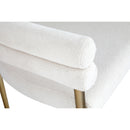  Color_Cream/ Gold -- Brielle Cream Boucle Fabric Upholstered Dining Chair IMAGE 5