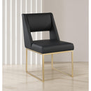  Color_Black/ Gold -- Meridian Jayce Dining Chair IMAGE 2