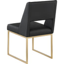  Color_Black/ Gold -- Meridian Jayce Dining Chair IMAGE 3