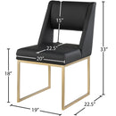  Color_Black/ Gold -- Meridian Jayce Dining Chair IMAGE 6