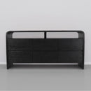  Meridian Cresthill Black Oak Wood Dresser IMAGE 2