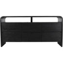  Meridian Cresthill Black Oak Wood Dresser IMAGE 3