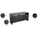  Meridian Cresthill Black Oak Wood Dresser IMAGE 9