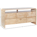  Meridian Cresthill Natural Oak Wood Dresser IMAGE 10