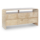  Meridian Cresthill Natural Oak Wood Dresser IMAGE 1
