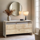  Meridian Cresthill Natural Oak Wood Dresser IMAGE 2