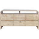  Meridian Cresthill Natural Oak Wood Dresser IMAGE 3