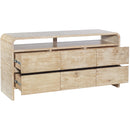  Meridian Cresthill Natural Oak Wood Dresser IMAGE 5