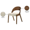  Color_Beige -- Meridian Woodson Dining Chair IMAGE 8