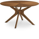  Meridian Woodson 54" Walnut Solid Wood And Walnut Veneer Dining Table IMAGE 1