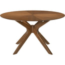  Meridian Woodson 54" Walnut Solid Wood And Walnut Veneer Dining Table IMAGE 4