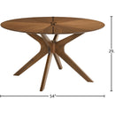  Meridian Woodson 54" Walnut Solid Wood And Walnut Veneer Dining Table IMAGE 6