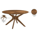  Meridian Woodson 54" Walnut Solid Wood And Walnut Veneer Dining Table IMAGE 7