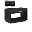  Color_Black -- Meridian Avery 1 Drawer Nightstand IMAGE 1