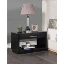  Color_Black -- Meridian Avery 1 Drawer Nightstand IMAGE 4