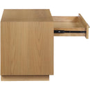 Color_Oak -- Avery Oak Solid Wood And Ash Veneer Nightstand IMAGE 10